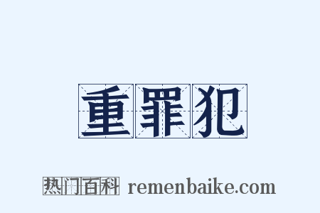 重罪犯是什么意思的图片